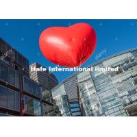 PVC Helium Advertising Heart Shaped Balloons For Parade Branding Or Decoration