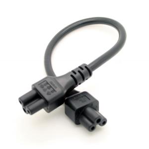 IEC 320 C5 to C5 Power cord, Micky Female to Female power cable 25CM