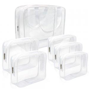 Waterproof Zipper Transparent PVC Travel Luggage Pouch