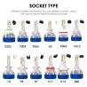 UX 110W 12000LM 6000K 6075 Chips H1/H3/H7/H11/9005/9006/9012/H4/9004/9007/H13 LED Headlight Bulb