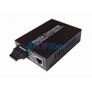 China 10/100/1000Base-T Gigabit  UTP Fiber Ethernet Media Converter 0-120KM supplier