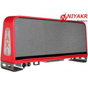 China Programmable Taxi Roof LED Display Mobile Advertising LED Taxi Sign Double Sides supplier