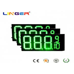 IP54 Rear Waterproof RF Controller LED Gas Station Price Signs 12 Inch