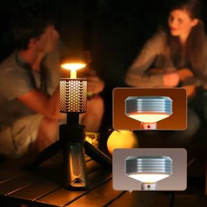 China Folding Retractable Multi Rechargeable Outdoor Camping Led Portable Hiking Light LED Night Table Desk Lamp on sale