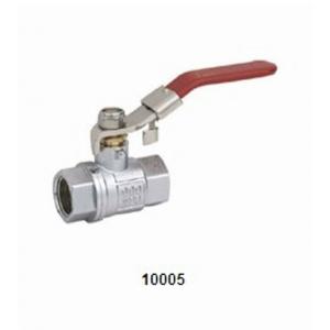 China Brass forging Ball Valve 10005 with locking handle Chrome plating 600PSI supplier