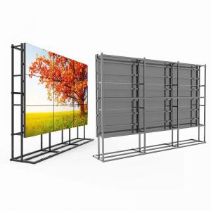 China 1.7mm 49 55 Inch LG Samsung LCD Video Wall IR Touch Frame Floor Standing Cabinet supplier