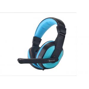 Blue Wired Bass Stereo Computer Gaming Headphones For PS4 / PC / Laptop