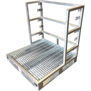 16 Gas Cylinder Rack For Forklift Distribution Gas Cylinder Pallet