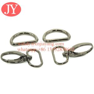 China metal gun snap hook and d rings for handbags supplier