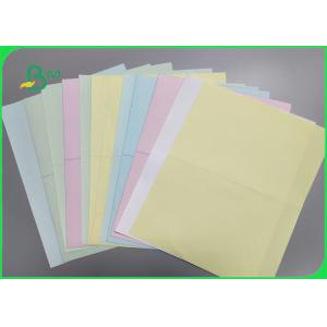 Uncoated 48g 50g Color Carbonless Paper Sheet For Bank Smooth
