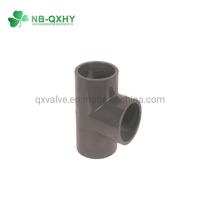 China Customized DIN Grey Water Supply PVC Equal Tee with ISO Certificate Request Sample on sale
