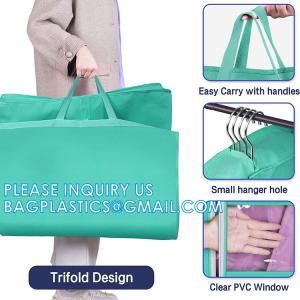 China Carry On Garment Bag For Business Travel Canvas Leather Men Suit Cover, Non Woven Dust Cover Bags supplier