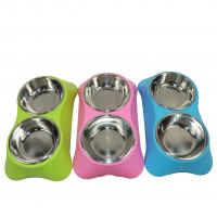 China Xxl Xl Stainless Steel Dog Bowls For 2 Dogs Big Personalized Feeder Double 10 Inch 11 Inch 12 Inch on sale