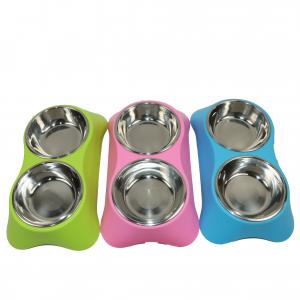 China Xxl Xl Stainless Steel Dog Bowls For 2 Dogs Big Personalized Feeder Double 10 Inch 11 Inch 12 Inch supplier