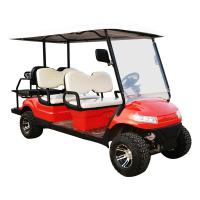 China Red Color 4+2 Seater Golf Cart New Energy Vehicle Road Legal Low Price And High Quality 3.5 kw motor on sale