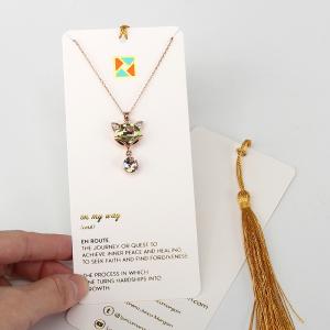 China Jewelry Display Cards With Tassel supplier
