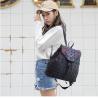 Ready To Ship Laser Geometric Backpack China Supplier Holographic Bag PU Leather