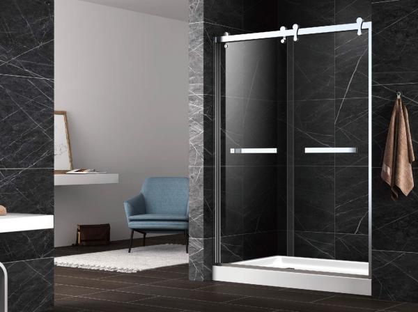 Hinge tempered glass shower doors,unique hinge shower door,tempered shower