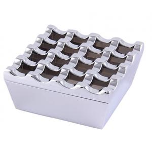 Novelty 16 Grids Stainless Steel Square Cigarette Ashtray