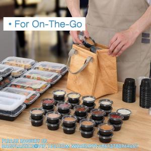 Portion Cups With Lids, Mini Containers For Portion Controll, Jello Shots, Meal Prep, Sauce Cups, Slime, Condiment