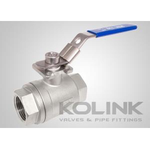 2-piece Ball Valve BSPT NPT 1000PSI Full Bore CF8 CF8M Stainless Steel