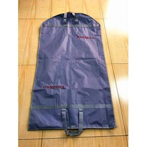 China Luxury Fold Up Garment Bag  200D Polyester Embroider Webbing Handled supplier