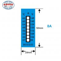 China Instant Read Oem Temperature Measuring Strips 37-65c 99-149f Fast Red Indicator on sale