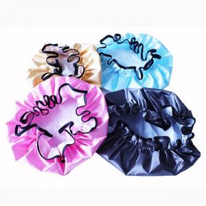 Multi Color Turban Shower Cap Waterproof Hair Bonnet For Hotel