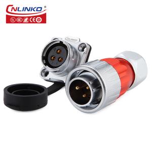 China CNLINKO Power Plug Socket Solar Panel Connector 3 Pin for Solar Street Light wholesale