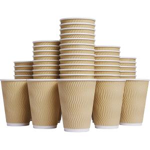 12oz 16oz Double Wall Takeaway Coffee Cups With Offset Printing