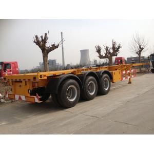 China 2 / 3 Axles Skeleton Container Semi Trailer Trucks , container transport supplier