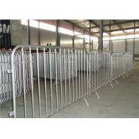 China Detachable foot portable metal pedestrian barriers , portable crowd barriers on sale