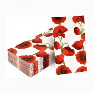 Printed Floral Decorative Paper Napkin Tissue For Christmas Decoupage