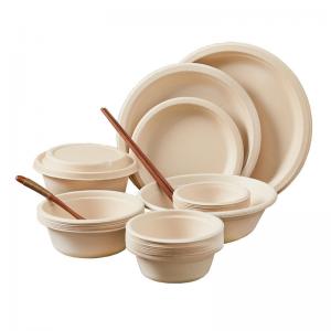 China 100% Biodegradable Disposable Soup Bowls With Lids 12oz 18oz 24oz supplier