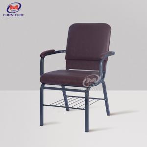 OEM PU Leather Interlocking Church Chairs With Arms
