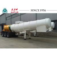 China 35 Tons Chemical Tank Trailer , Long Distance Acid Tanker Trailer With 3 Axles on sale