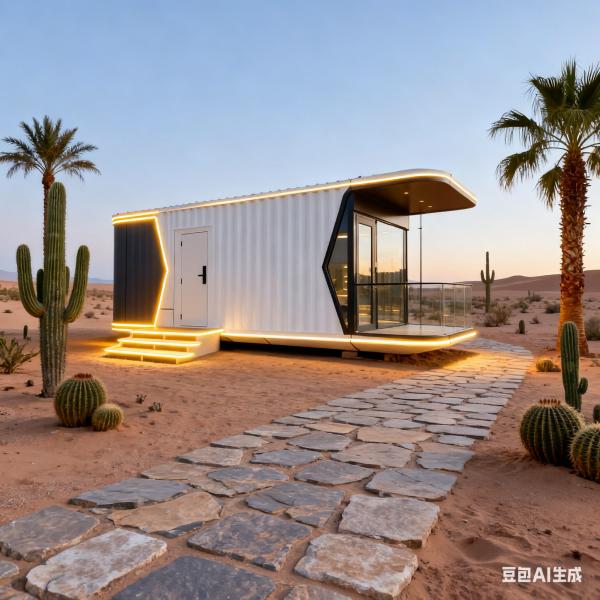 Space Capsule House with L8560 * W3460 * H3400 Dimensions for 2 People Accommodation and 7 Tons Net Weight