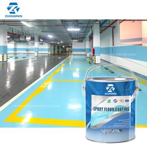 Floor Paint Water-Epoxy Based Indoor and Outdoor Waterproof Water-Based Epoxy Floor Paint 18kg for Concrete