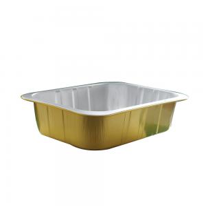 China Silver Heating Coating Aluminum Foil Bowl for Disposable Dessert Container supplier