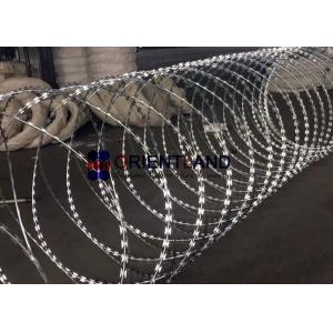 China Stainless Steel Concertina Coils Wire Security Fencing Wire Border Protection Using supplier