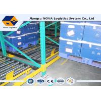 China Perishable Goods Gravity Feed Pallet Racking , Double - Deep Gravity Flow Shelving Systems on sale