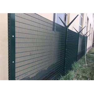 3" × 0.5" × 8 Gauge 358 Security Fencing Pvc Coated Green Color Anti Theft Protection