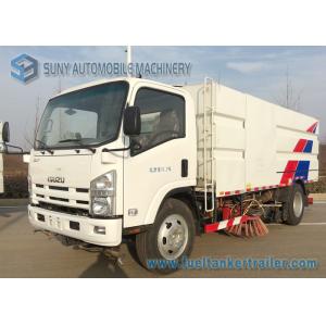 6 Wheeler Isuzu Road Sweeper Truck 6000KG Street Cleaning Vehicles 4 X 2 Truck