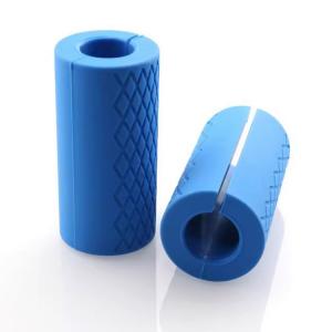 Silicone Rubber Barbell Grips For Weight Lifting Cable Attachments & Fitness Training