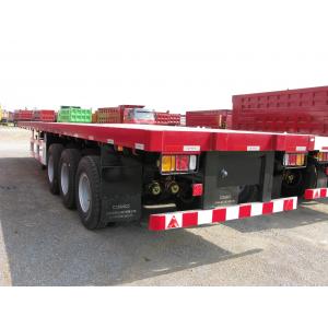 China 3 axle 40ft 40 tons capacity flatbed trailer - cimc vehicle supplier