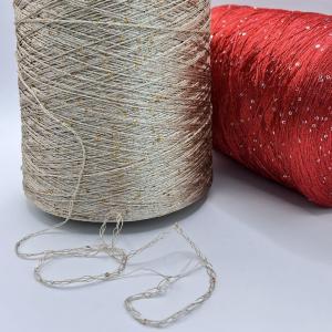 3MM 6MM Sequin Yarn  100% Paillette Mercerized Cotton Sequin Knitting Yarn 192 Colors