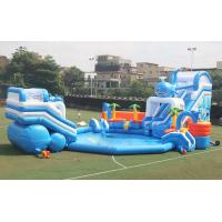 China Inflatable Summer Shark Theme Water Park Playground Digital Printing on sale