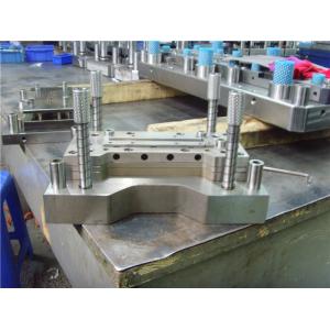 China Bending Stamped Sheet Metal Parts , Custom Die Cut Elongated Slot Steel Channel supplier