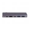 China Gray 5 In 1 Type C 3.0 Powered Usb Hub For Macbook Pro wholesale