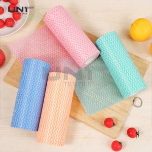 Wavy Line Spunlace Nonwoven Cleaning Wipes For Kitchen Wet Wipes